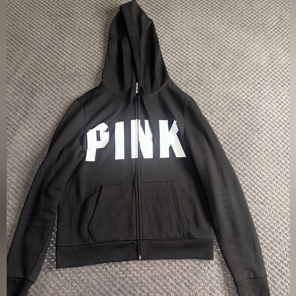 Black and white PINK hoodie